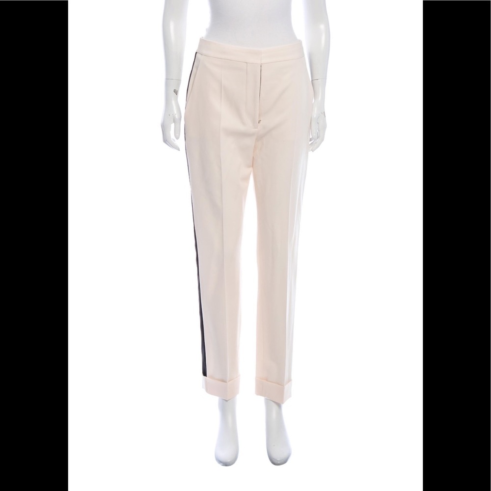 Stella McCartney Wool Cuffed Pants Stripe